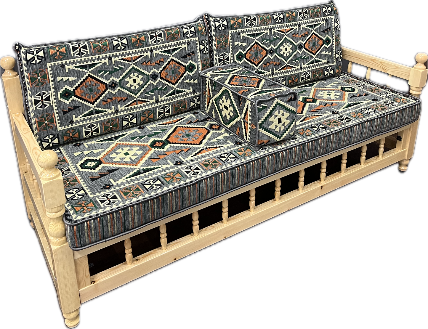 Ensemble salon traditionnel "ANADOLU gris " Ardasia