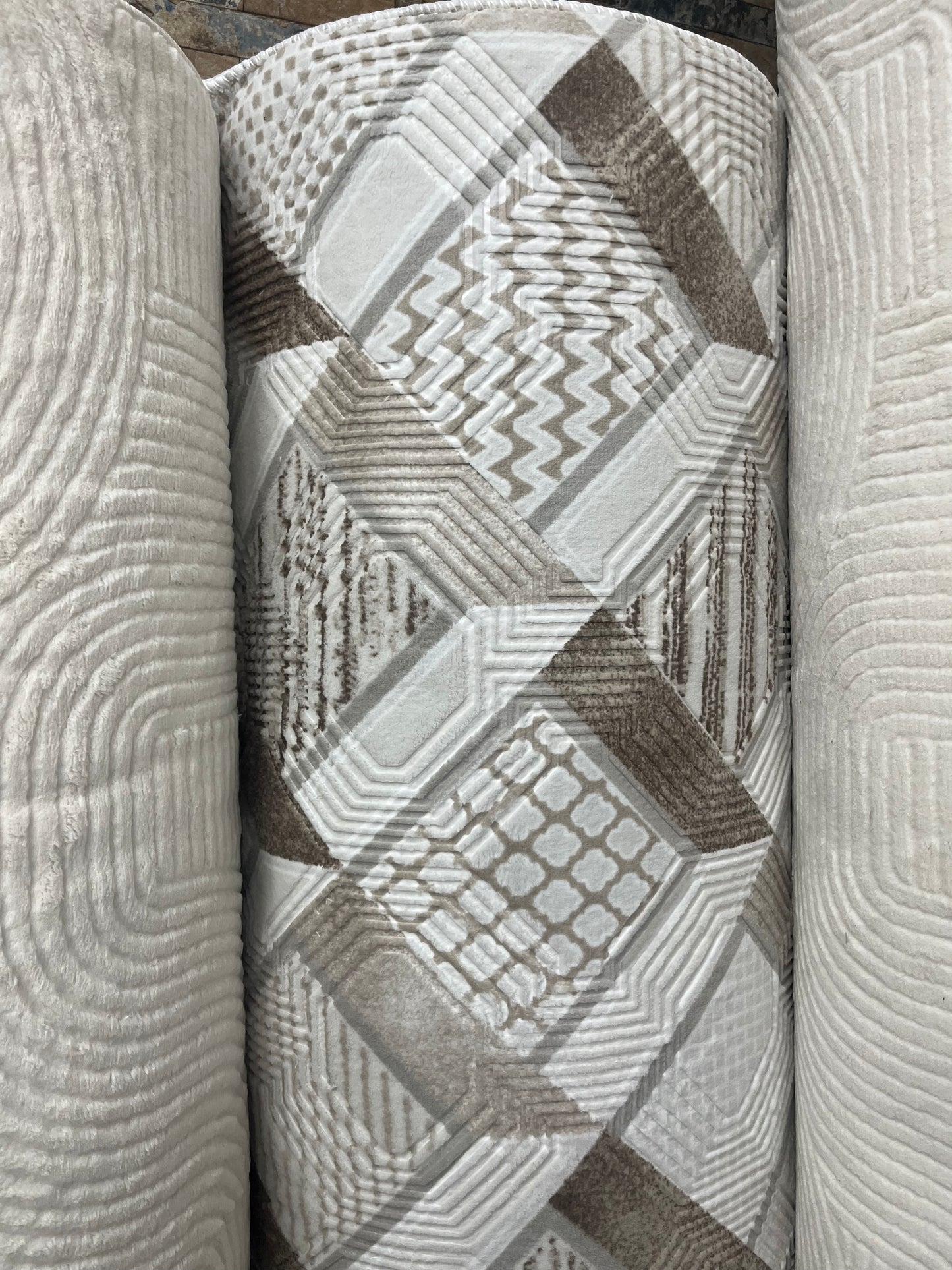 Tapis sur mesure "style patchwork géométrique" Ardasia