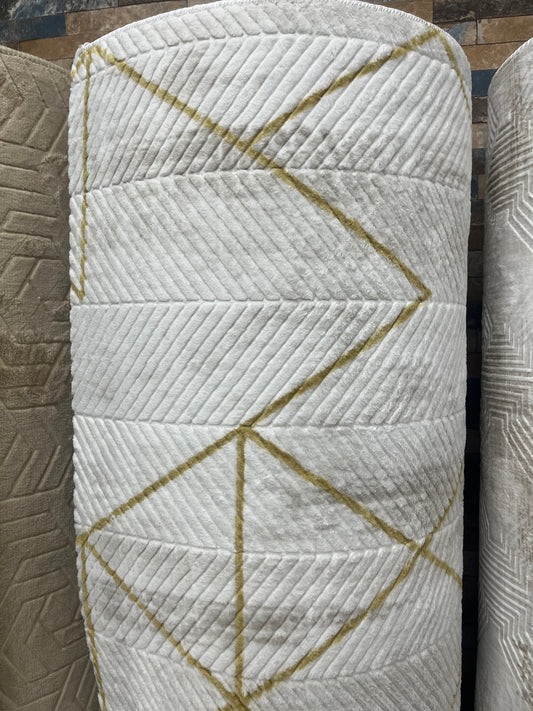 Tapis sur mesure "abstrait dorée" Ardasia