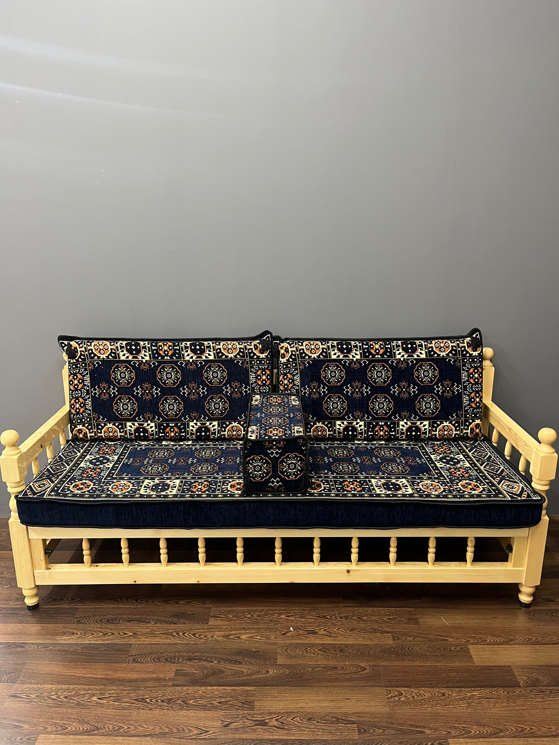 Ensemble salon traditionnel " AFGAN bleue nuit " Ardasia