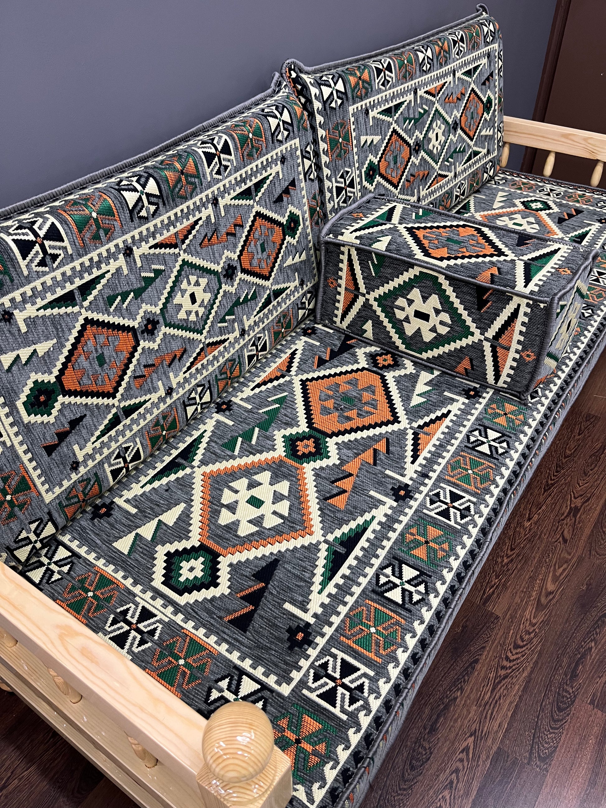 Ensemble salon traditionnel "ANADOLU gris " Ardasia