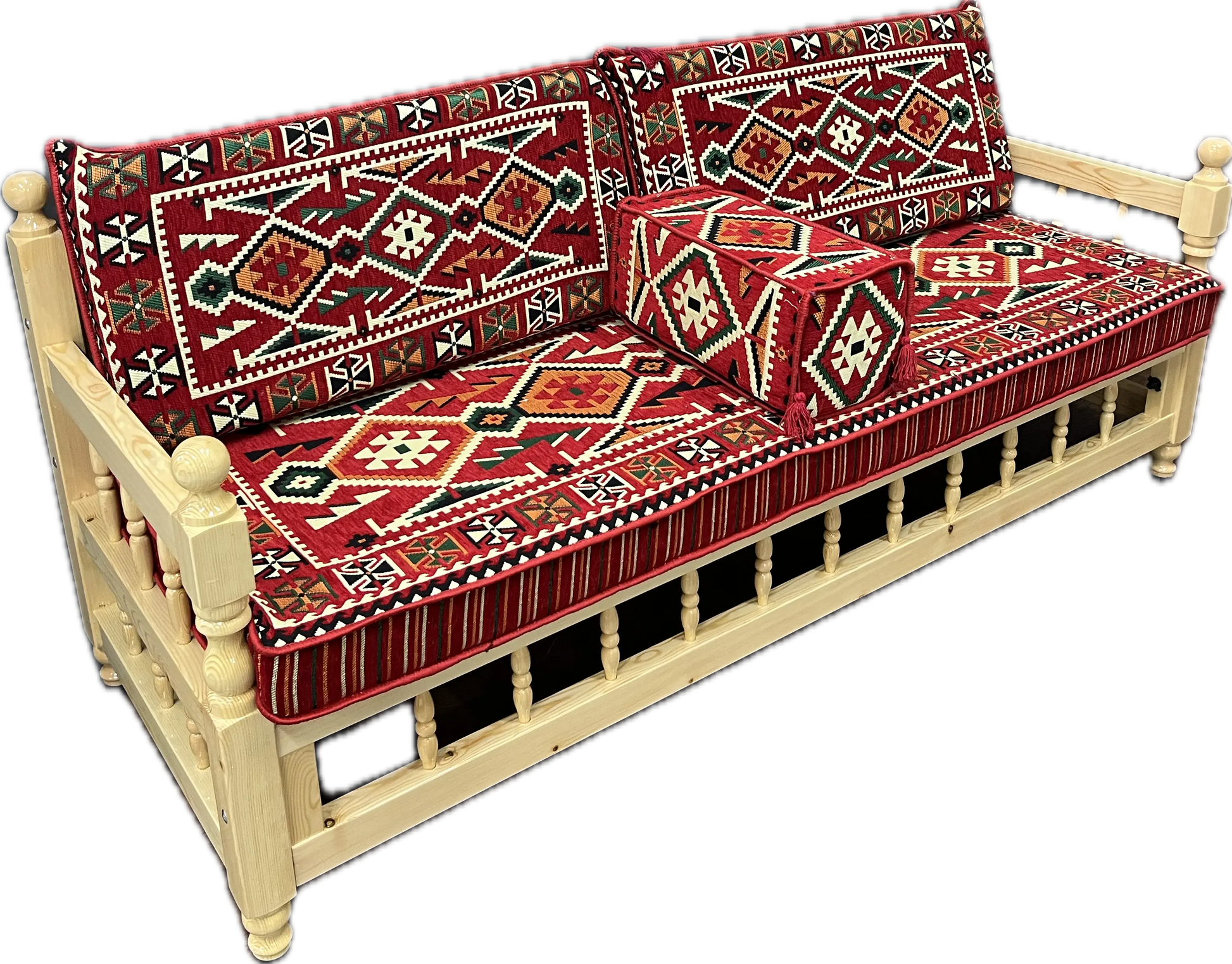 Ensemble salon traditionnel "ANADOLU rouge" Ardasia