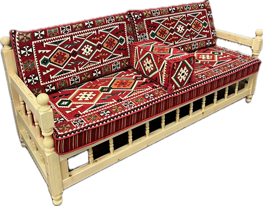 Ensemble salon traditionnel "ANADOLU rouge" Ardasia